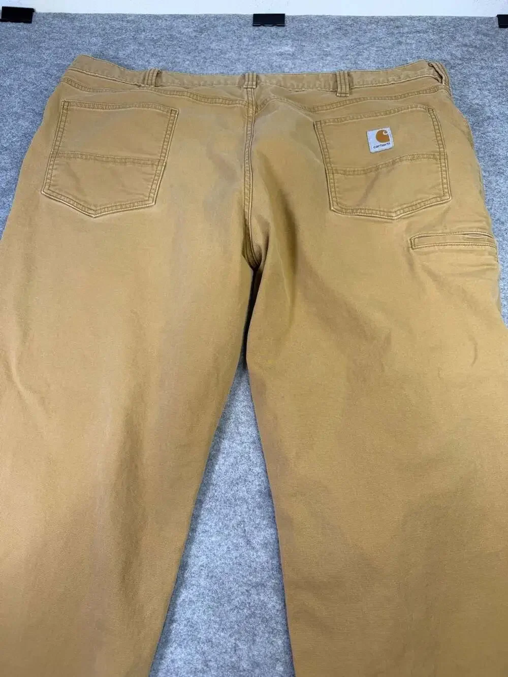 Carhartt Rugged Flex Canvas 5-Pocket Work Pant Size 44x30 Brown Relaxed Fit